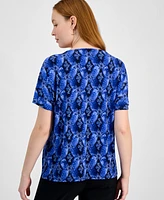 Jm Collection Women's Printed Top, Exclusively at Macy's