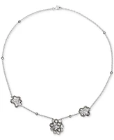 Le Vian Chocolatier Diamond Sculptural 18" Statement Necklace (1-5/8 ct. t.w.) in 14k White Gold