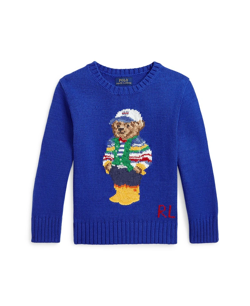 Polo Ralph Lauren Toddler and Little Boys Bear Cotton Sweater