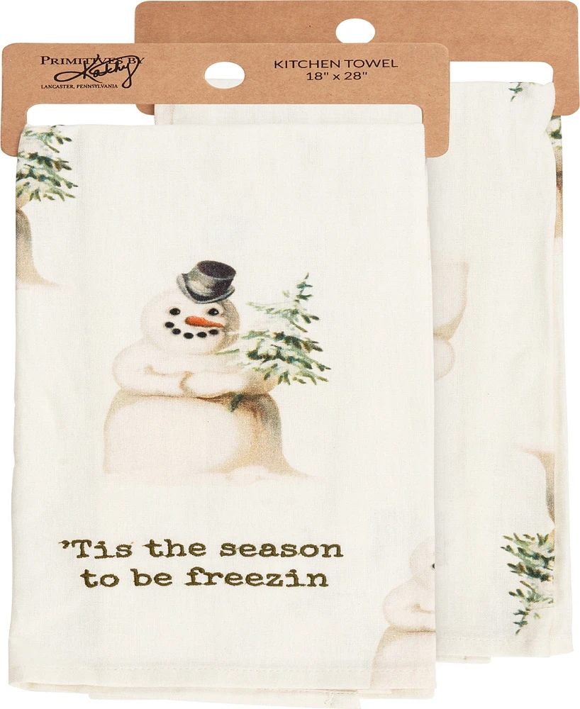 Primitives by Kathy Tis the Season Kitchen Towel