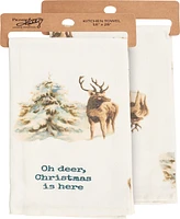 Primitives by Kathy Oh Deer Kitchen Towel