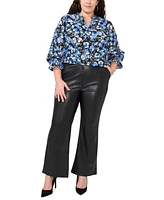 Vince Camuto Plus Floral-Print Blouse