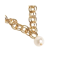 Sohi Women's Pearl Chain Necklace