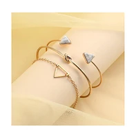 Sohi Women's The Traid Multi-Layer Bracelet