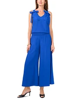 Vince Camuto Women's Smocked-Waist Wide-Leg Pants