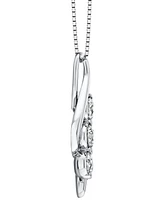 Sirena Diamond Treble Clef 18" Pendant Necklace (1/2 ct. t.w.) 14k White or Yellow Gold