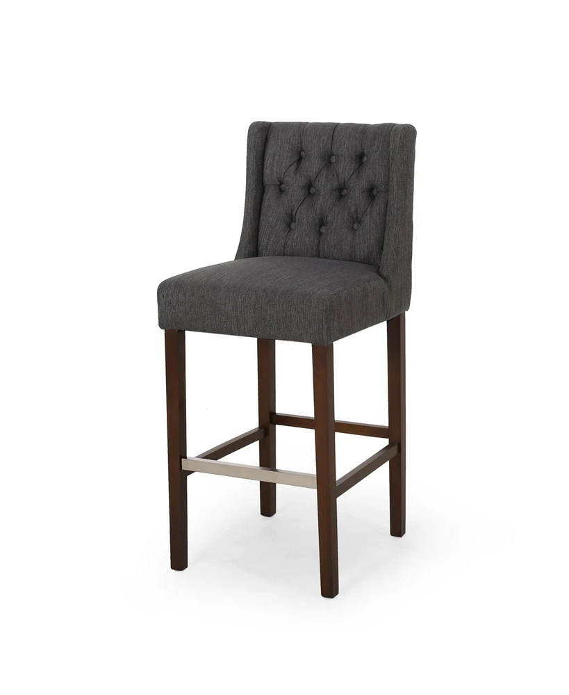 Set of 2 Counter Height Bar Stool with Backrest,Bar Chairs for Kitchen Island or Home Bar-The Pop