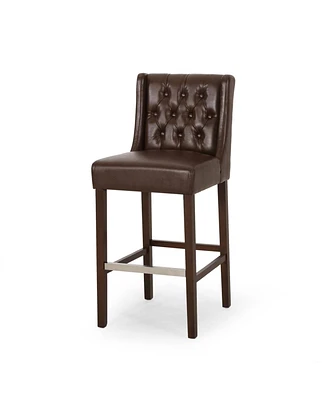 Set of 2 Counter Height Bar Stool with Backrest,Bar Chairs for Kitchen Island or Home Bar-The Pop