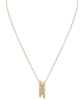 Sirena Diamond Triple Bar 18" Pendant Necklace (1/2 ct. t.w.) in 14k Yellow Gold