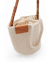 Desigual Women's M woven leather basket