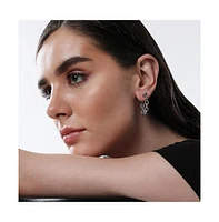 Sohi Women's The Chain Bar Hoop Earrings