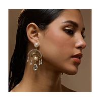 Sohi Women's The Lustre Drop Earrings