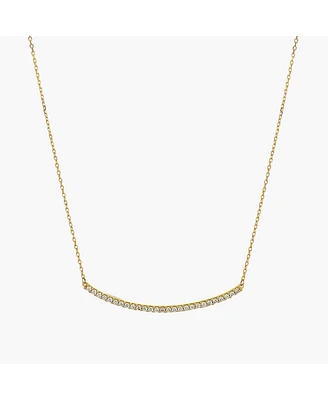 Bearfruit Jewelry Sterling Silver 18k Gold Plated Sylvia Necklace 17"-18"