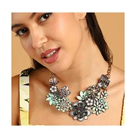 Sohi Women's The Garden Of Eden Statement Necklace