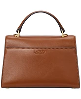 Lauren Ralph Leather Small Farrah Satchel