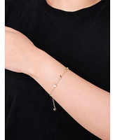 Devata Butterfly Chain Bracelet in 14K Gold, 6.5 in adj to 7.5 in, approx. 2.9 grams