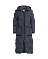 Lands' End Women's FeatherFree Insulated Diamond Quilted Maxi Coat