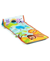 Hongge 4-in-1 Baby Play Gym Mat with 3 Hanging Educational Toys