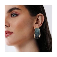 Sohi Women's The Glacier Hoop Earrings