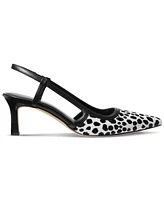 Michael Michael Kors Women's Alora Pointed Toe Mid Heel Slingback Pumps