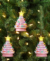 Mr. Christmas 5" Nostalgic Ceramic Tree Ornaments, Set of 3