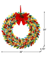 Mr. Christmas 30" Retro C9 Bulb Wreath