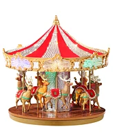 Mr. Christmas 12" Animated Crystal Very Merry Carousel