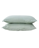 100% European Flax Linen 2 Pc Sham Set