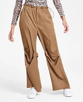Bar Iii Women's High-Rise Wide-Leg Seamed Pants, Exclusively at Macy's