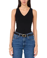 Vince Camuto Women's V-Neck Keyhole Sleeveless Top