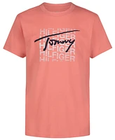 Tommy Hilfiger Big Boy Signature Slant Short Sleeve Tee