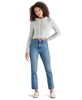 Steve Madden Women's Hidra Cropped Hoodie Sweater