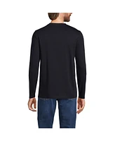 Lands' End Men's Long Sleeve Cotton Supima Henley