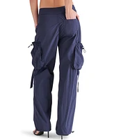 Steve Madden Women's Kaira Bungee-Cord Cargo Pants