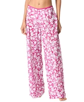 Michael Kors Women's Floral Print Cover-Up Pants