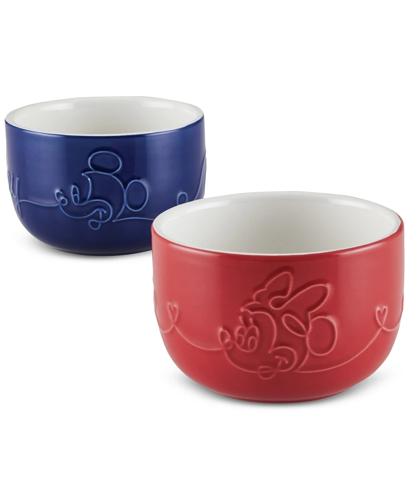 Farberware Disney Home Bon Voyage 2-Piece Ceramic Ramekin Set