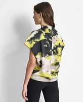 Dkny Women's Printed Cowlneck Top