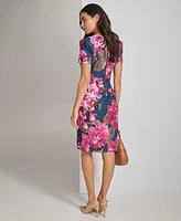 Calvin Klein Petite Floral-Print Sheath Dress