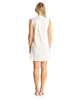 La Moda Clothing Women's Sleevless V-neck dress