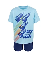 Funstuff Toddler Boys T-Shirt and Mesh Shorts Outfit Set