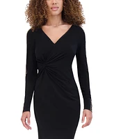 Siena Women's Embellished Twist-Front Bodycon Dress