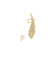 Sohi Women's The Bling Wing Cuff Earrings