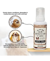 Precious Tails Live. Love. Groom. All-In-1 Dry Shampoo, Waterless Foam Pet Shampoo, Cleans, Conditions, Detangles, Moisturizes, 500ml