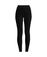 Lands' End Women's Tall Sport Knit High Rise Corduroy Leggings