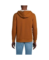 Lands' End Men's High Pile Lined Waffle Full Zip Hoodie