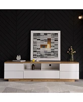Slickblue Modern Tv Stand for TVs Up to 80 Inches, Ideal for Stylish Living Room Setup