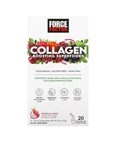 Force Factor Collagen Boosting Superfoods Tropical Fruit 20 Stick Packs