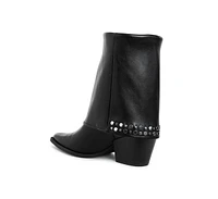 London Rag Mariachi Stud Embellished Foldover Boots