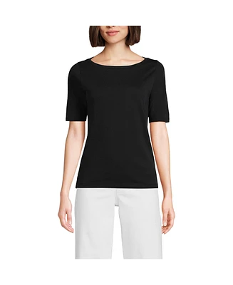 Lands' End Women's Supima Boatneck Top