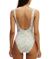 Cotton On Women's Scoop-Back One-Piece Swimsuit